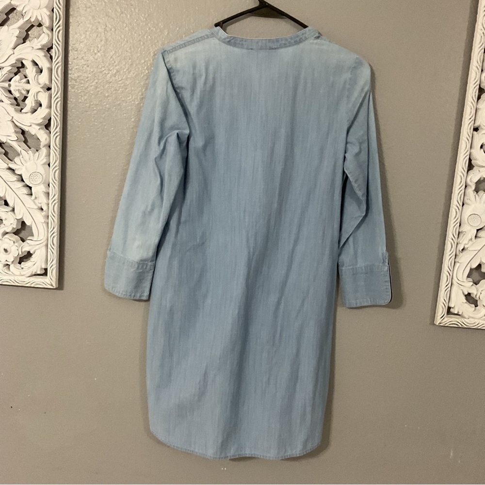Vineyard Vines Chambray Tunic Shirt Dress Size 0 D38 - Picture 9 of 9